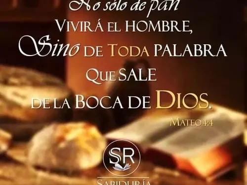 NO SOLO DE PAN SE VIVE