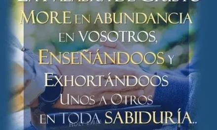 LA PALABRA MORE EN ABUNDANCIA