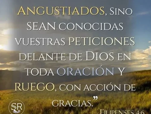 POR NADA ESTÉN ANGUSTIADOS