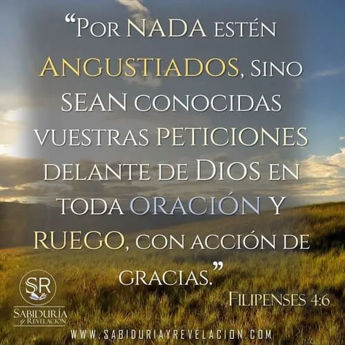 POR NADA ESTÉN ANGUSTIADOS