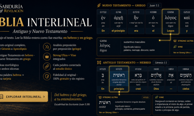 BIBLIA INTERLINEAL — Antiguo y Nuevo Testamento